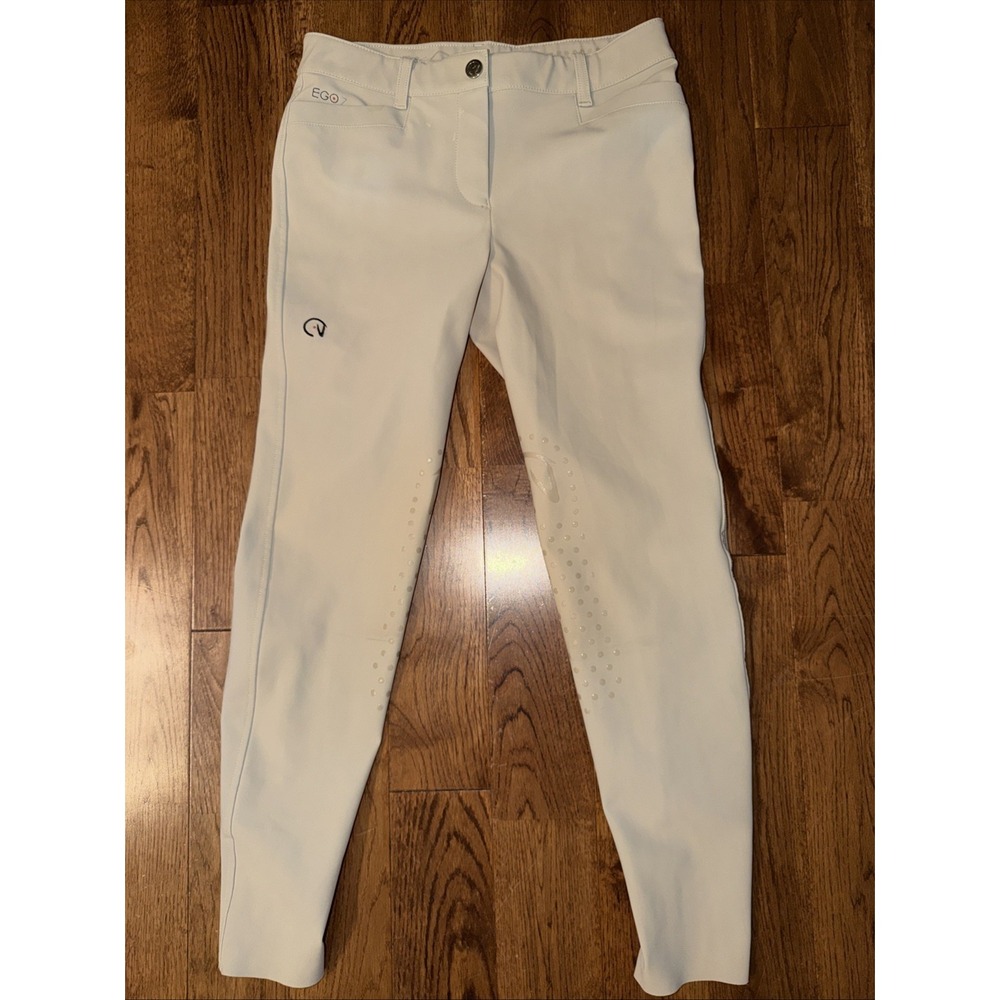 EGO 7 Premium Italian Women's tan breeches size IT42/US 6 Equestrian Riding Pant
